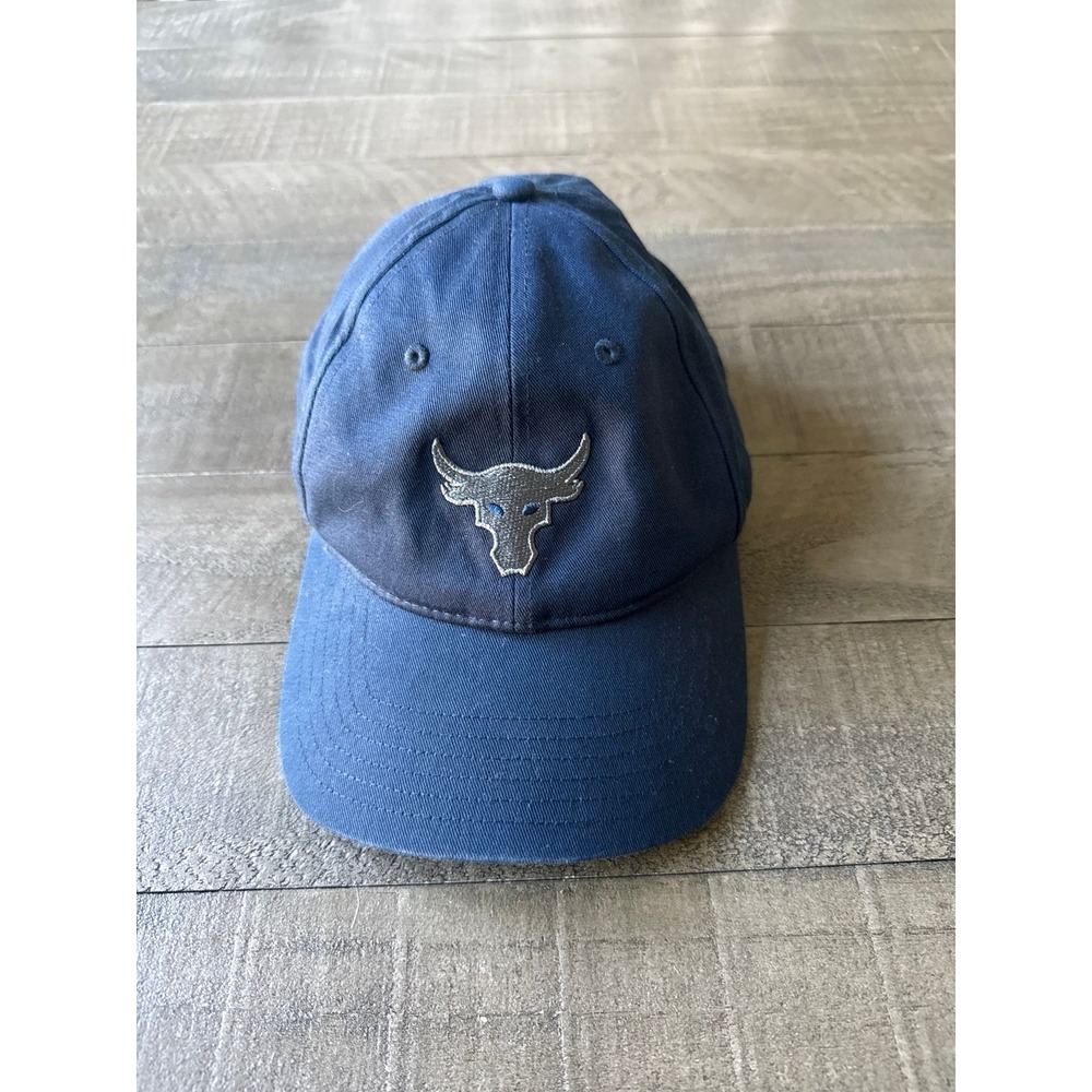 Under Armour Project Rock Navy Blue Hat Cap OSFM